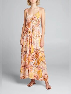 RHODE Sophia Maxi Dress in Golden Wallflower